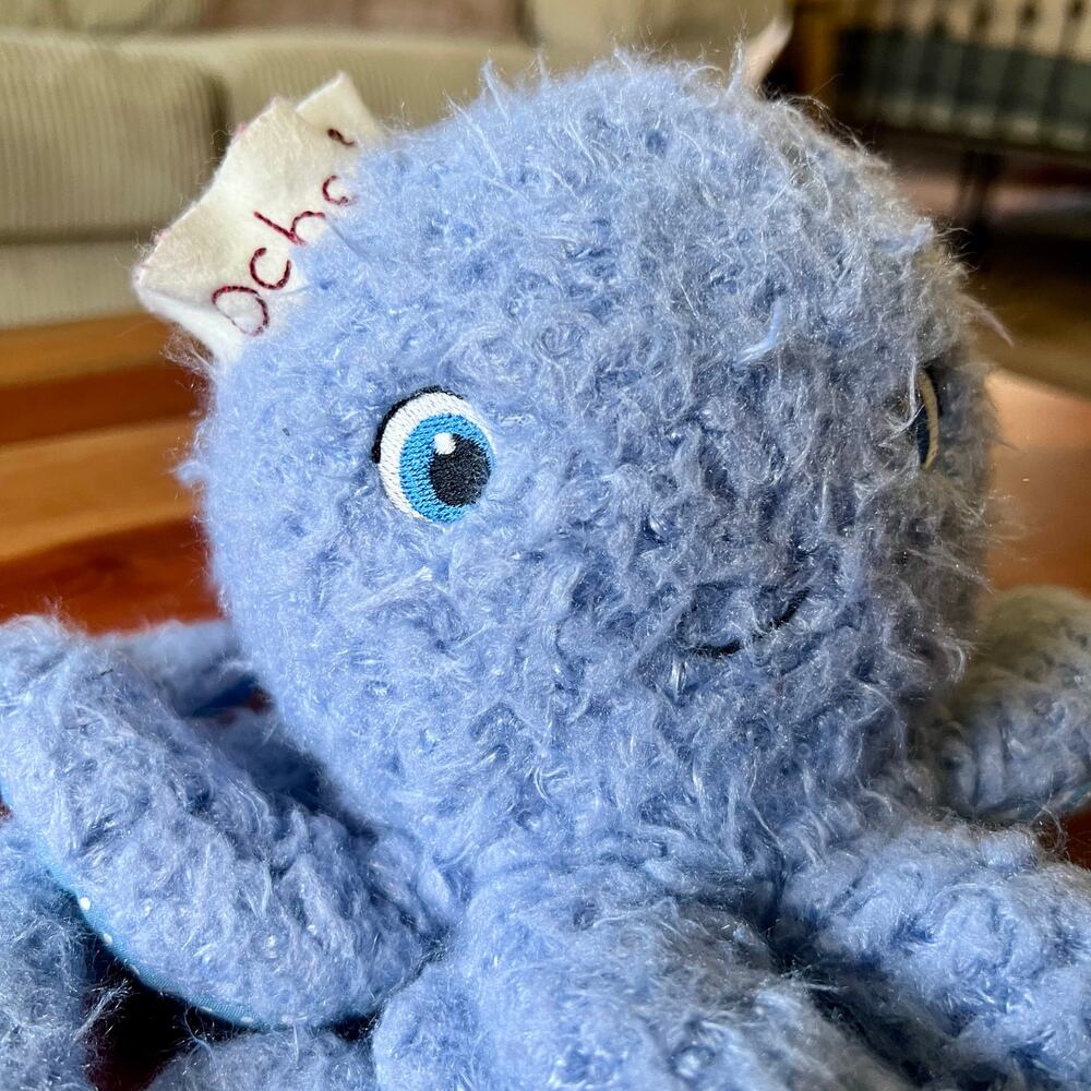 Bunnies by the Bay Ocho Octopus Plush Blue Lovey Stuffed Animal Baby Toy 10”